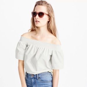 J. Crew white cotton top